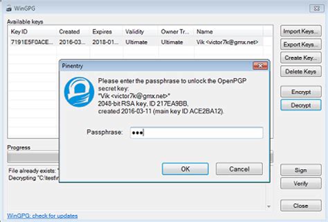 WinGPG 1.0.1 Download for